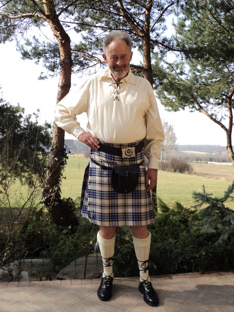 Ian in a kilt